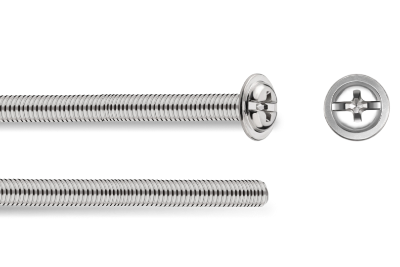 SS Pan Phillips Combination with Washer Machine Screw